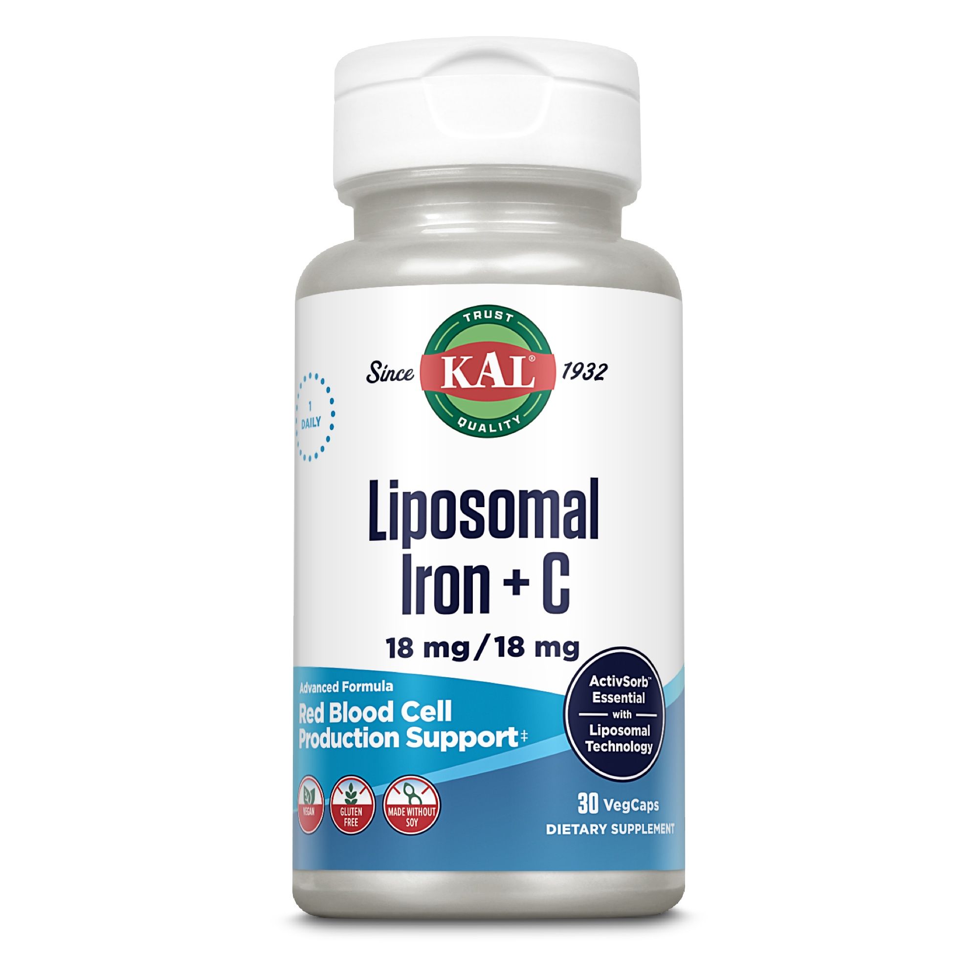 KAL Liposomales Eisen + C 18 mg / 30 St Kapseln