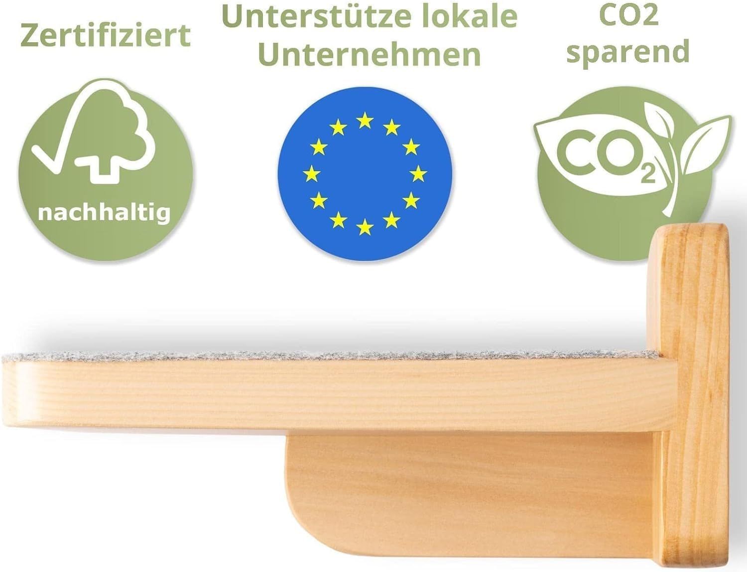 WOOWOOD® Katzentreppen Wand XL (3-teilig)