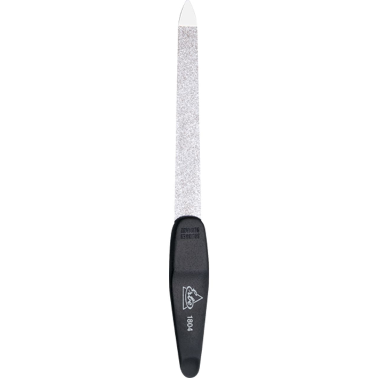Saphir-Flachfeile mit Griff, grob/fein, verchromt - vorne spitz