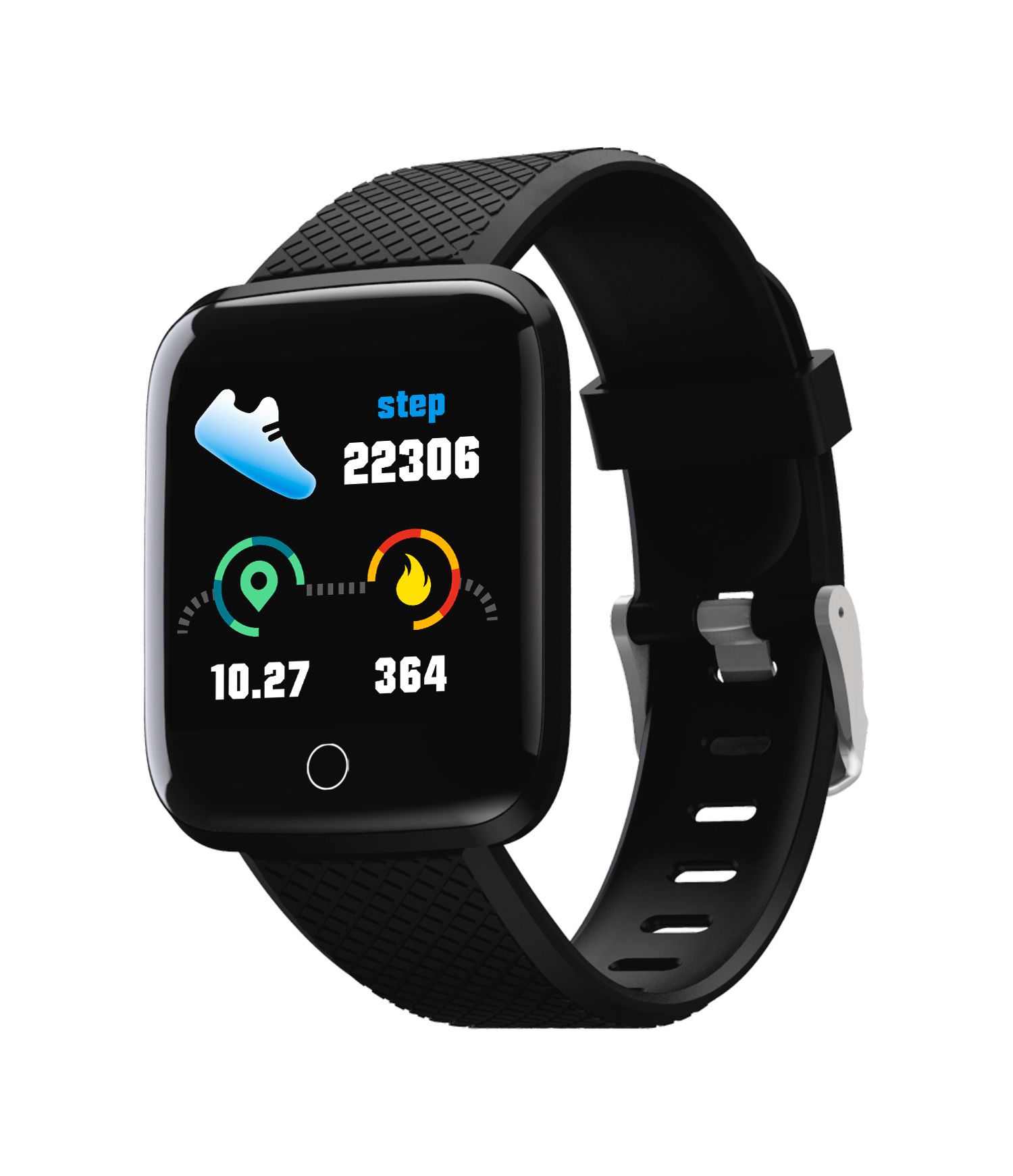 Denver Smartwatch SW-154 schwarz Sportuhr Schrittzähler Fitnesstracker Bluetooth
