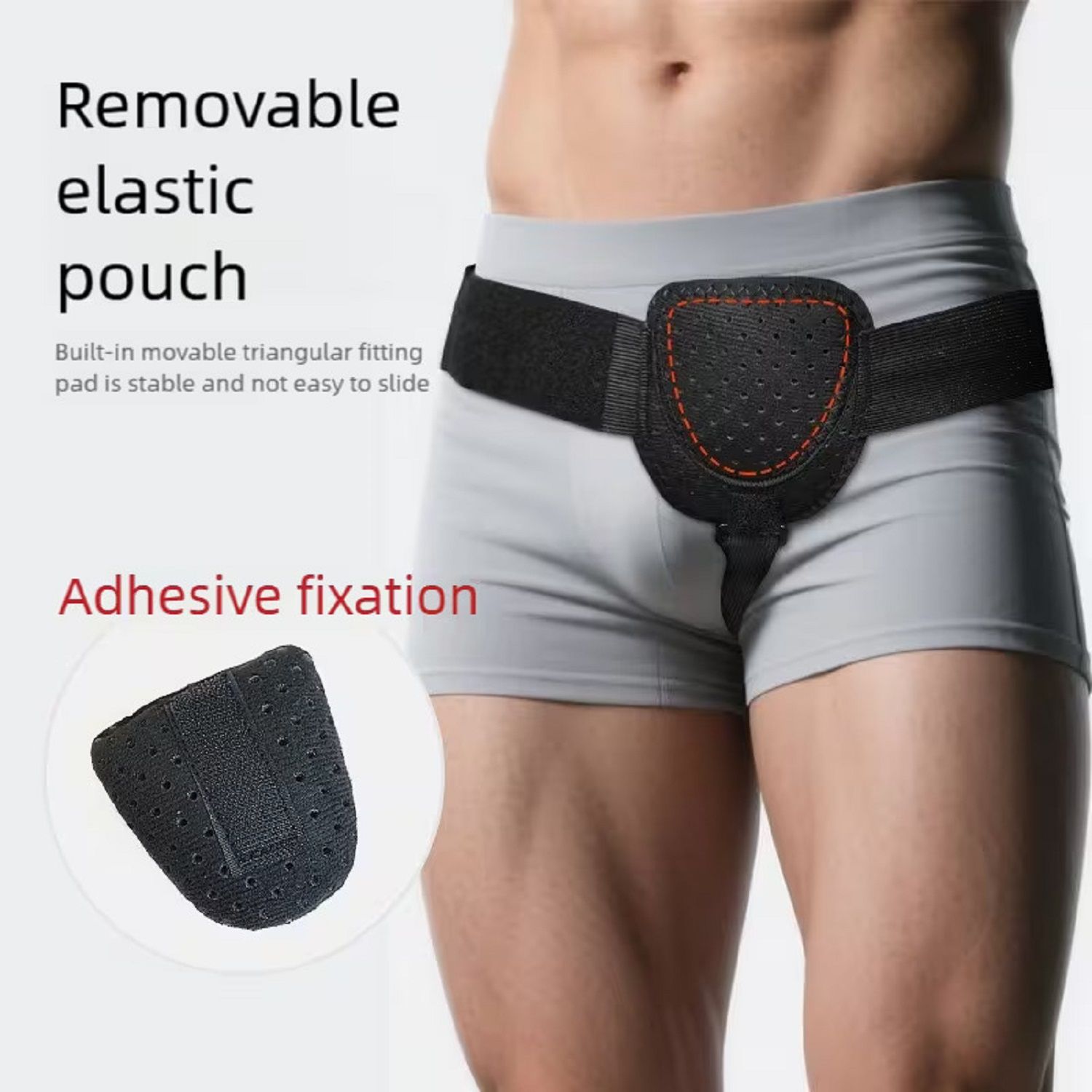 COOL-i Verstellbarer Leisten Stützgürtel für Herren,atmungsaktiv & diskret, links/rechts tragbar