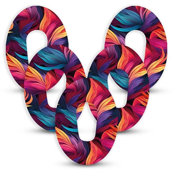 Diasticker® Dexcom G6 Fixiertapes "Feathers"
