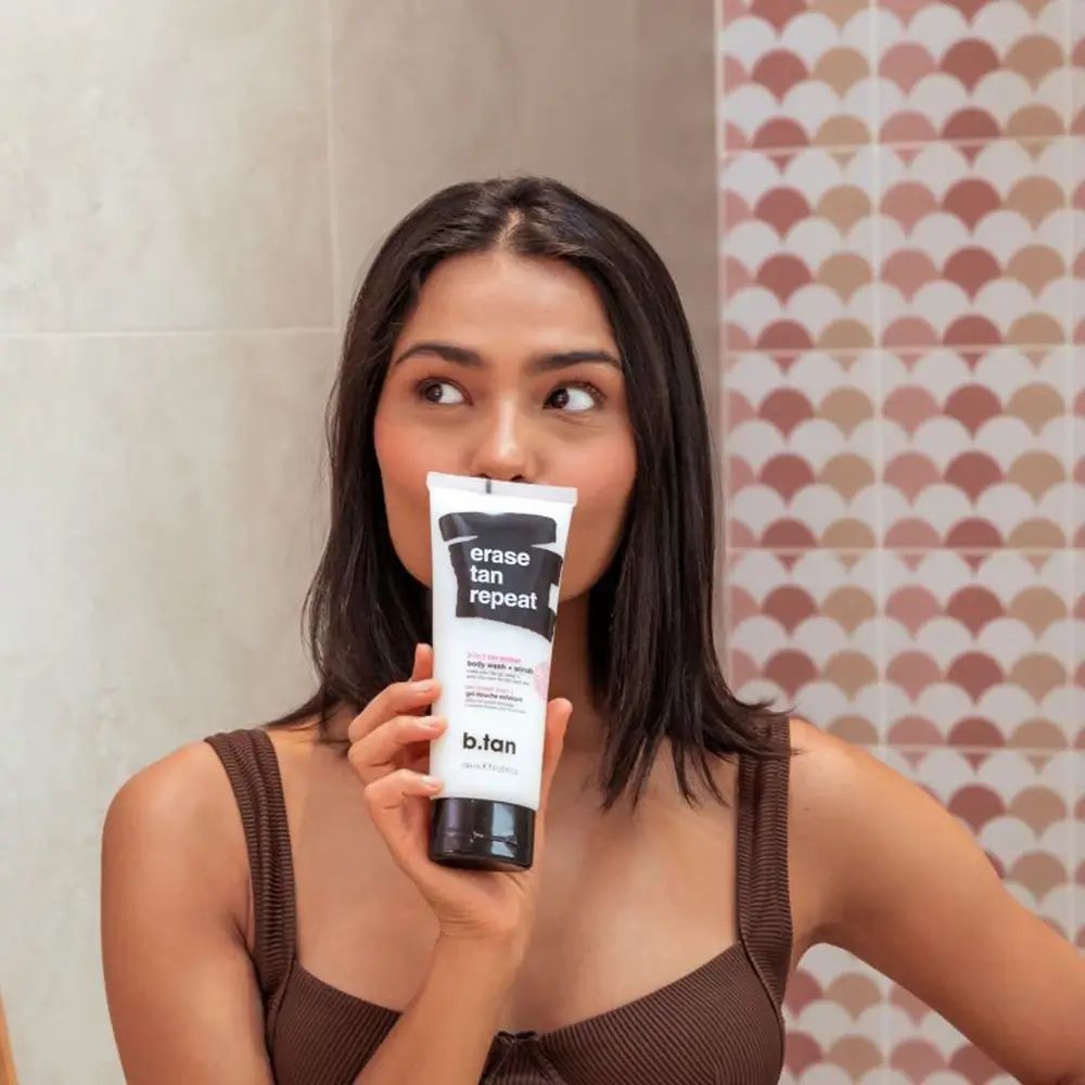 B.tan Erase Tan Repeat – Selbstbräuner-Entferner & Körperpeeling