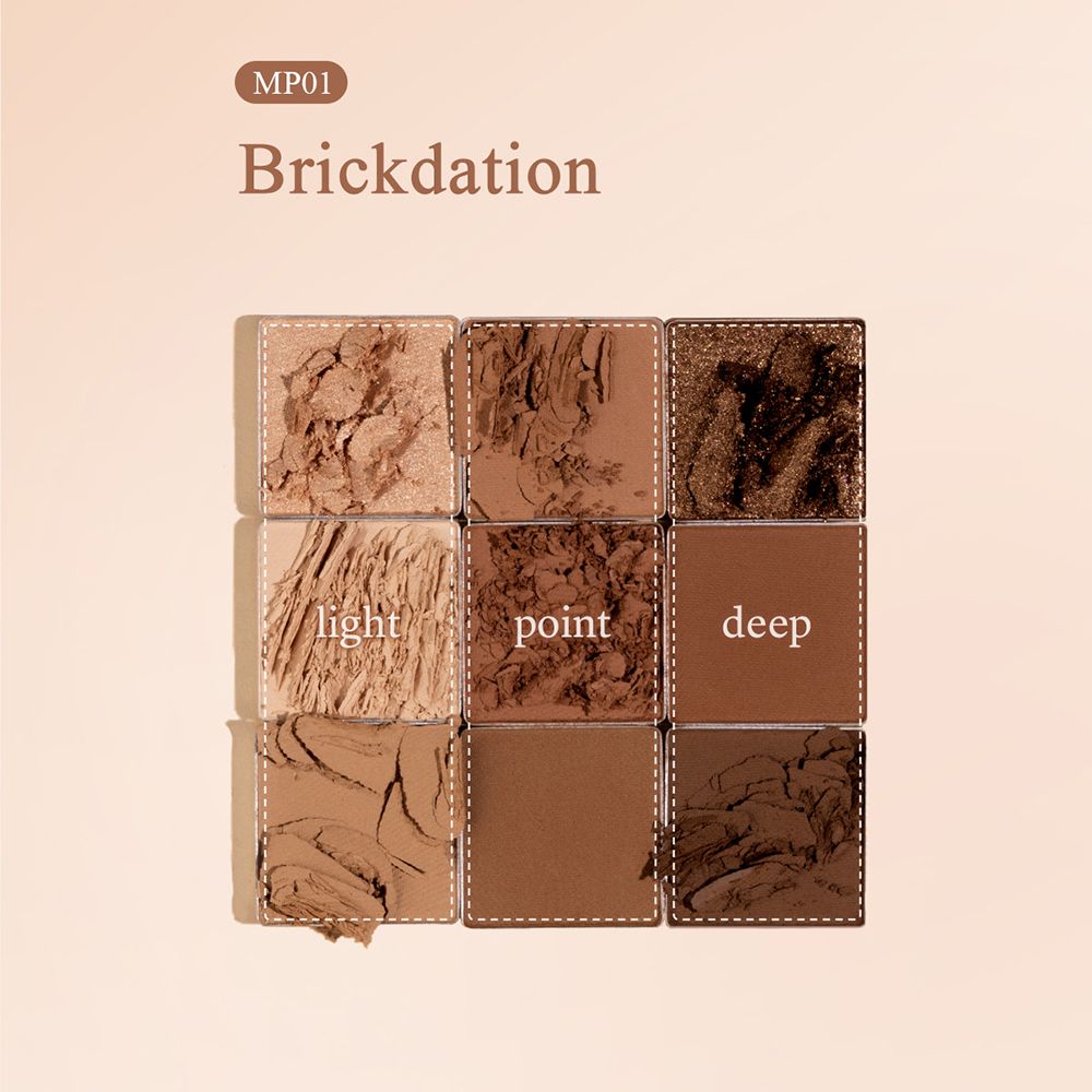 BLACK ROUGE Colordation Mood Palette Eyeshadow MP01 BRICKDATION