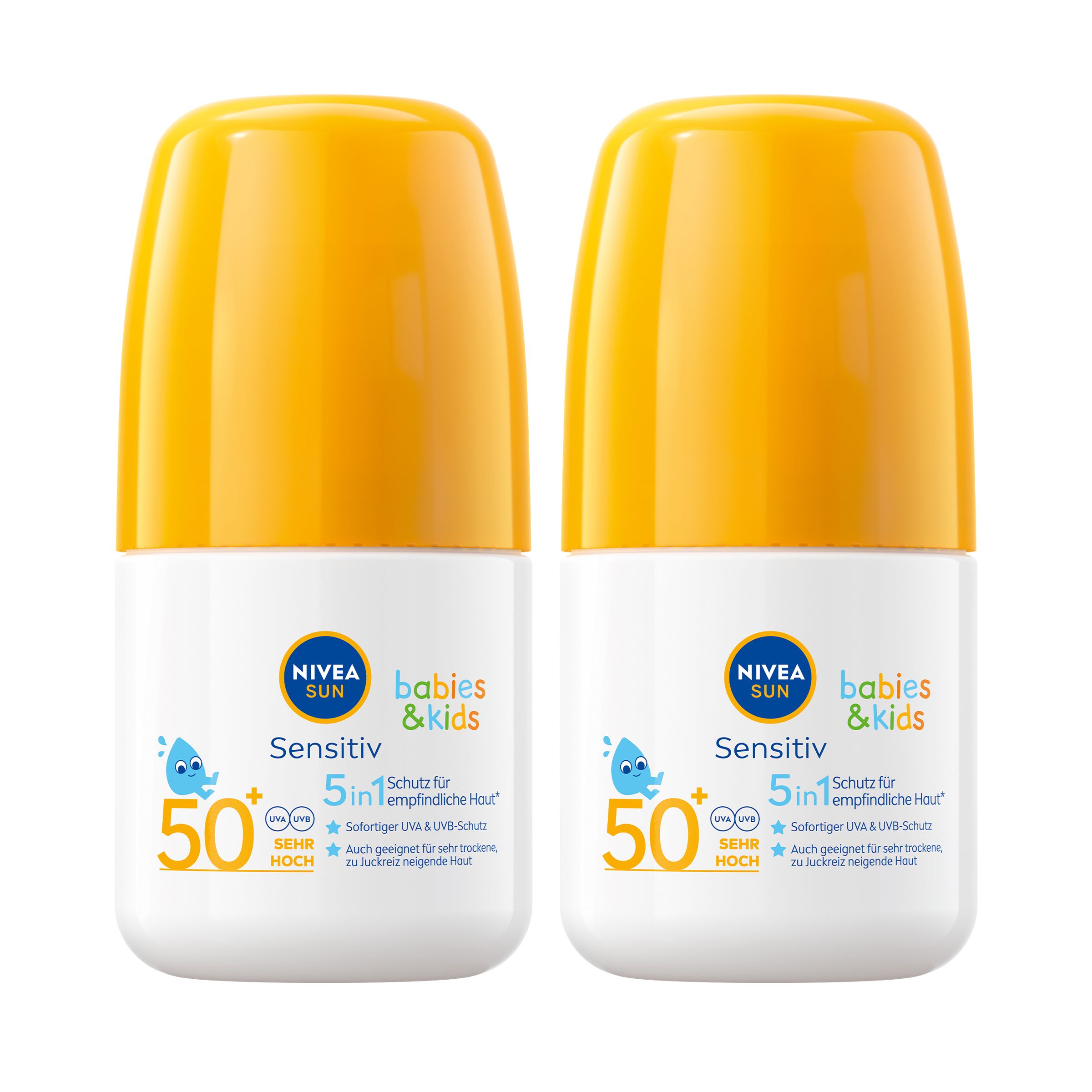 NIVEA SUN Babies & Kids Sensitiv Schutz Sonnenroller LSF 50+