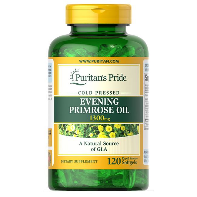 Puritan's Pride Nachtkerzenöl 1300 mg mit GLA schneller Freisetzung 120 Pc