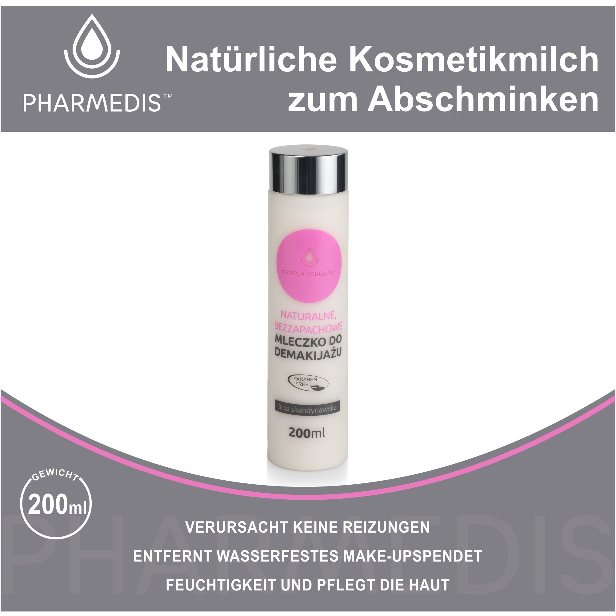 Natürliche Reinigungsmilch Kropla Zdrowia