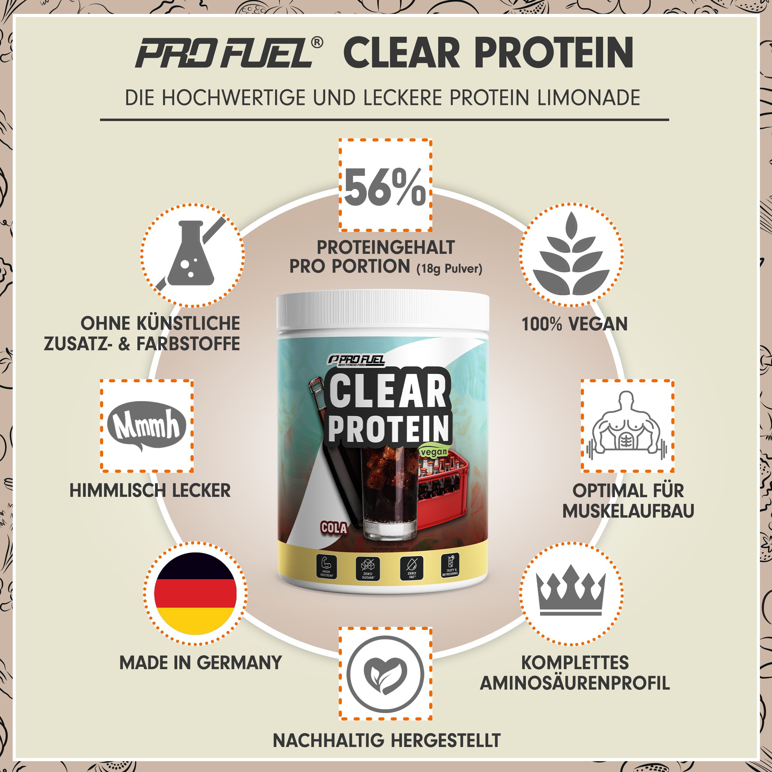 ProFuel - Clear Protein Vegan 360 g Pulver