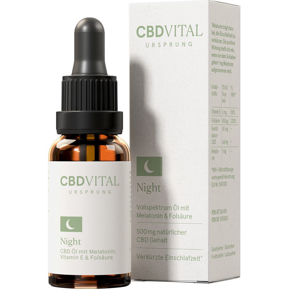 CBD Vital Ursprung Night Tropfen 15 ml