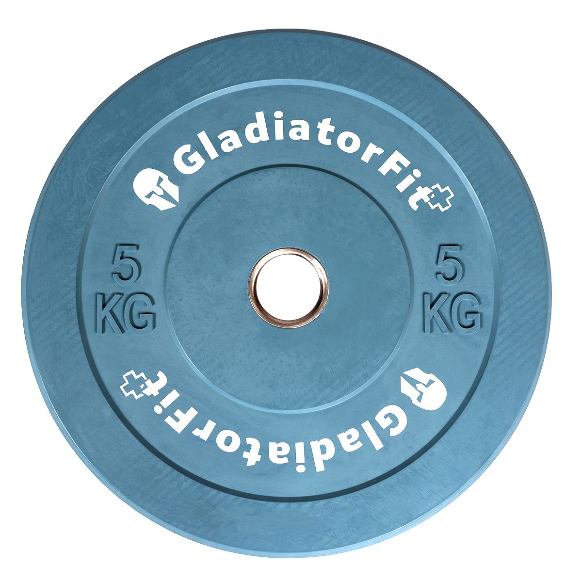 GladiatorFit Olympische Scheibe Farbe Gummibeschichtung Ø 51mm | 5 KG