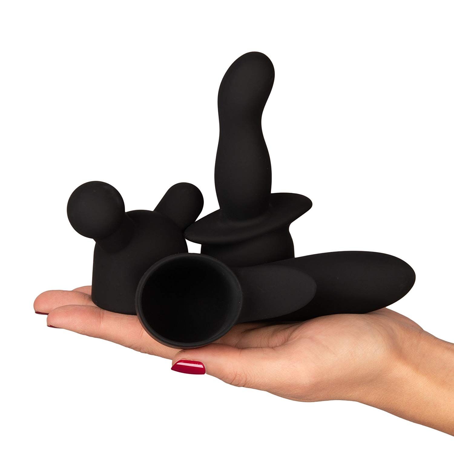 Lumunu Massager Aufsatz Set (schwarz)