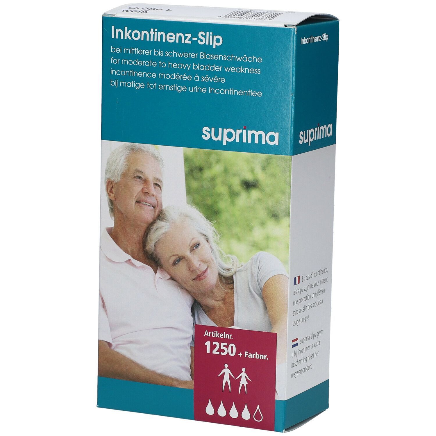 Suprima Inkontinenzhose 250 Gr.L weiß 1 St Windeln