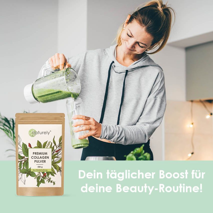 Naturely Premium Kollagen Pulver – Kollagen Hydrolysat aus Weidehaltung