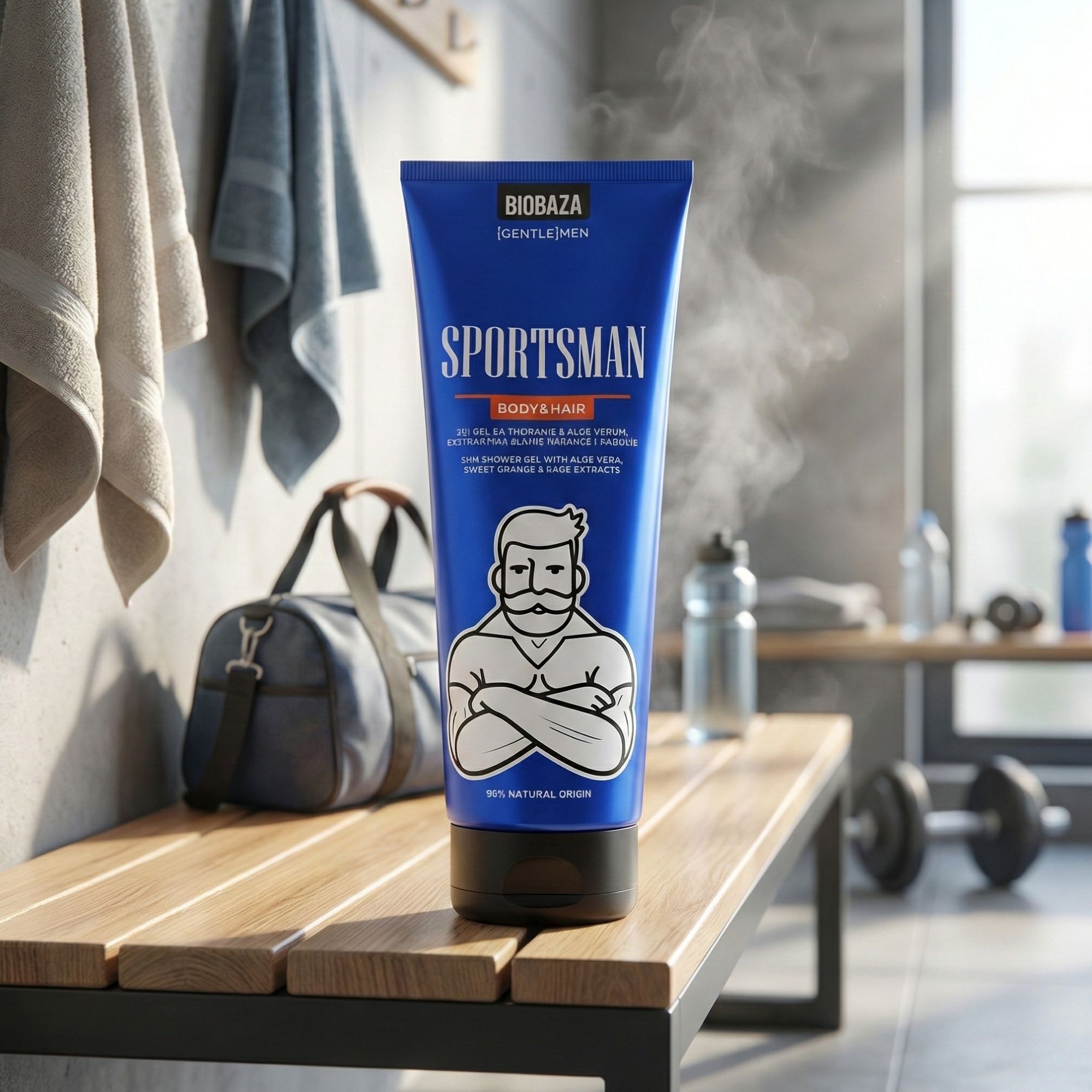 Sportsmen 2in1 Body & Hair – Sportliches Duschgel & Shampoo