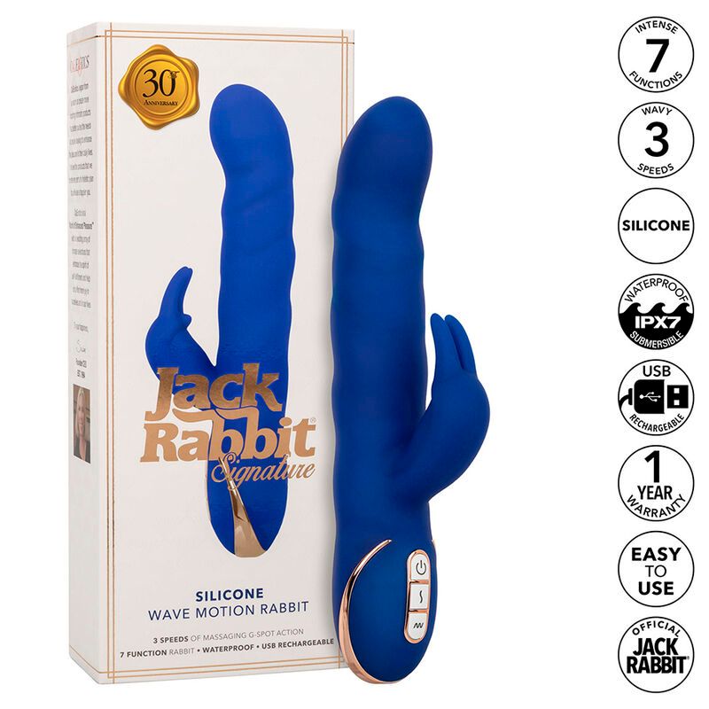 Calexotics - Rabbitvibrator mit Wellenbewegung