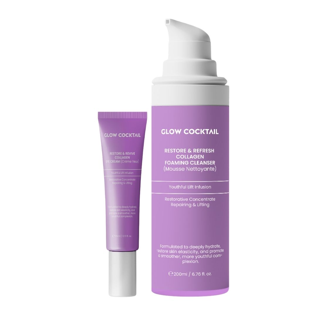 Glow Cocktail Detergente Restore & Refresh + Crema contorno occhi Revive