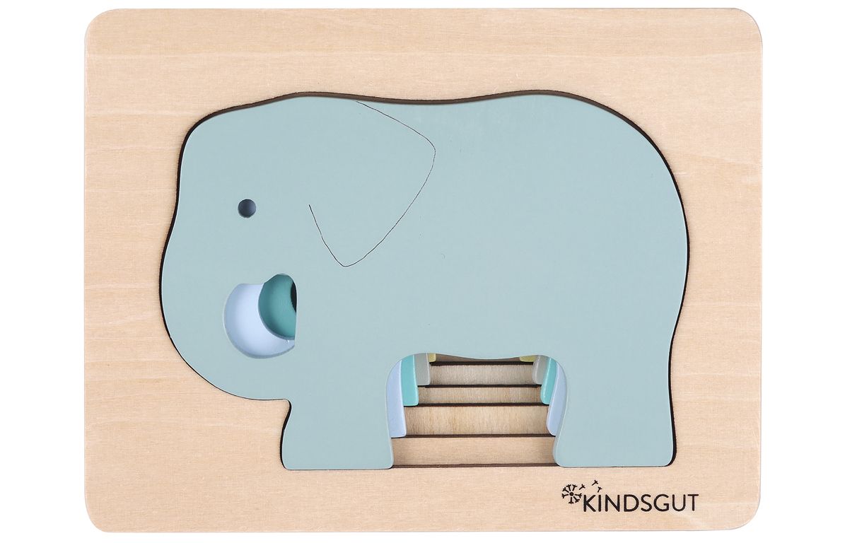 Kindsgut Tier-Puzzle Elefant