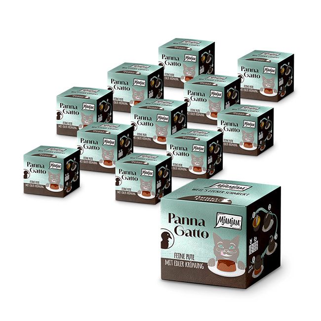 MjAMjAM - Panna Gatto feine Pute mit edler Krönung 12x2x80 g Futter