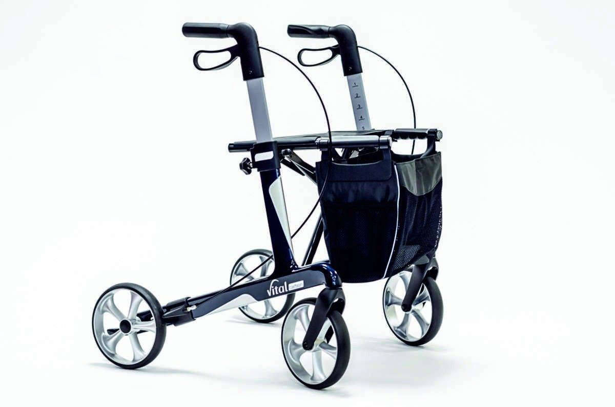 Russka Rollator Vital carbon 54 saphirblau