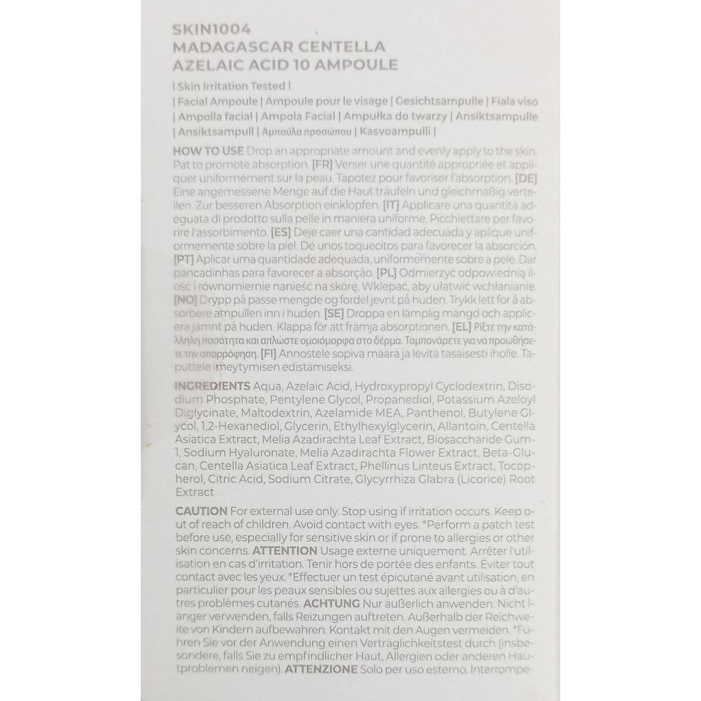 SKIN1004 Lab In Nature Madagascar Centella Azelaic Acid 10 Ampoule