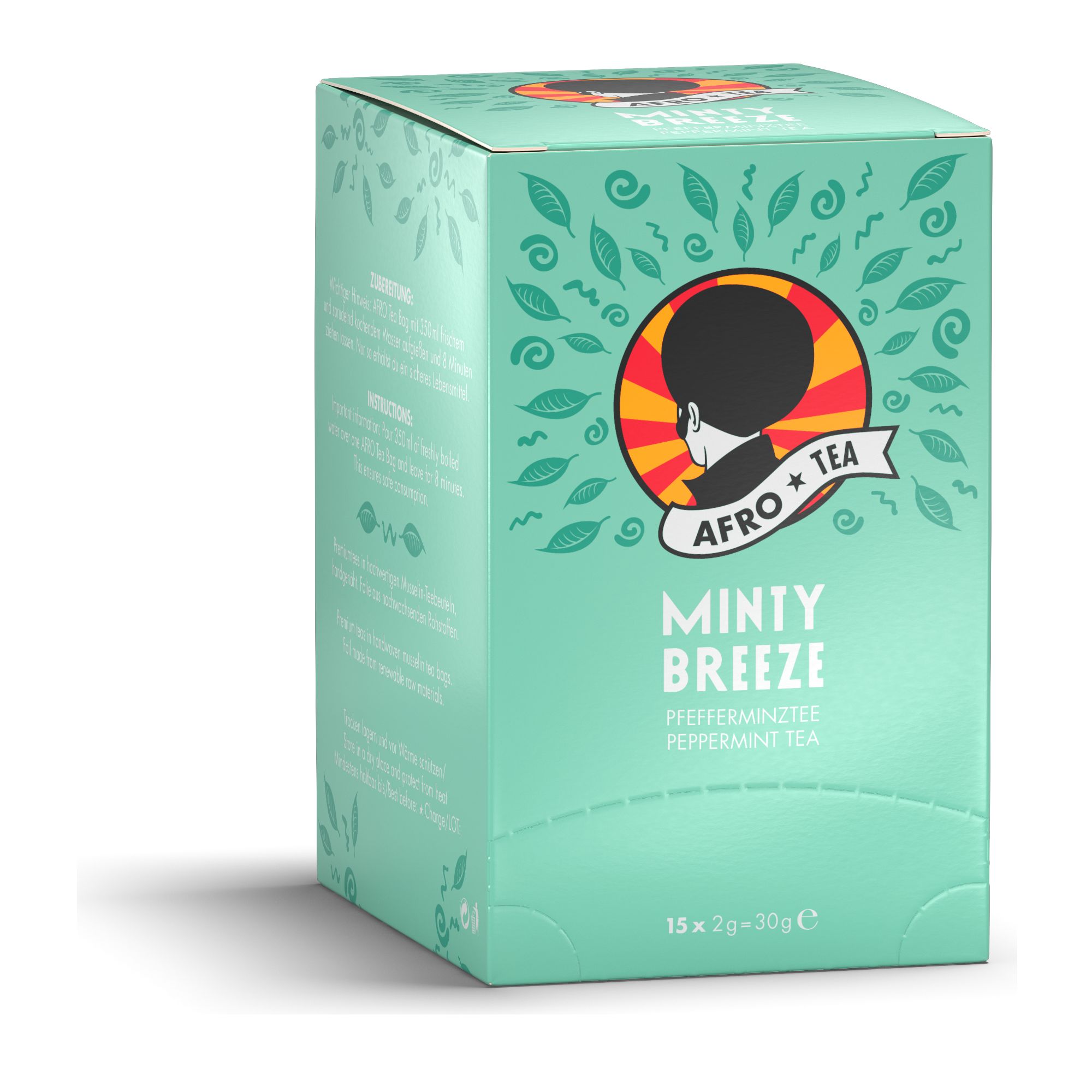 AFRO TEA Minty Breeze frischer Pfefferminztee - Premium Tee