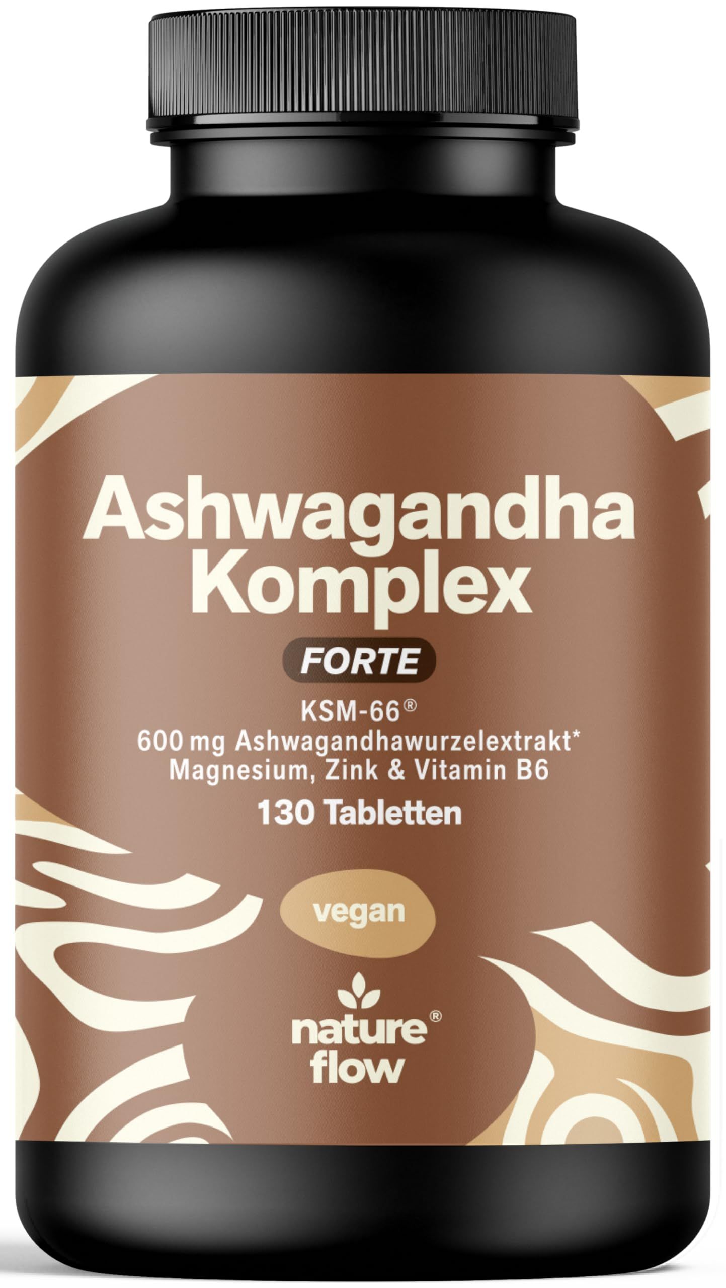 Ashwagandha Forte - 130 Tabletten -  KSM-66 - Nature Flow
