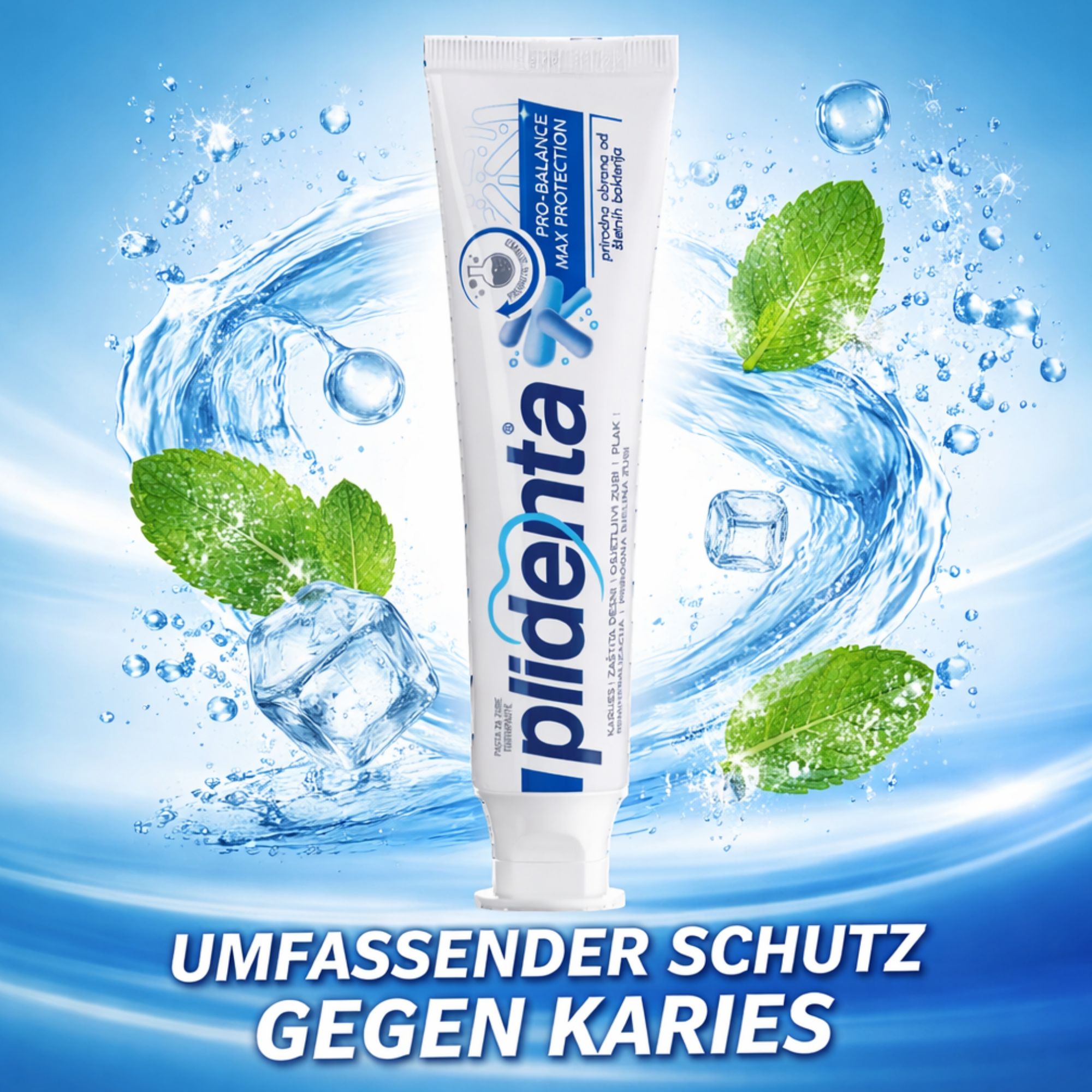 PLIDENTA Pro-Balance Max Protection Zahnpasta gegen Karies