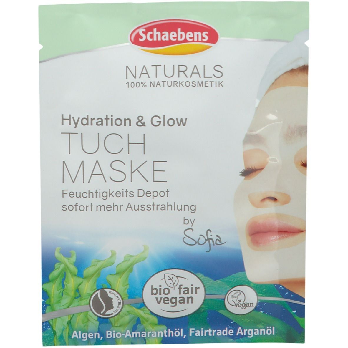 Schaebens NATURALS Hydration & Glow TUCHMASKE