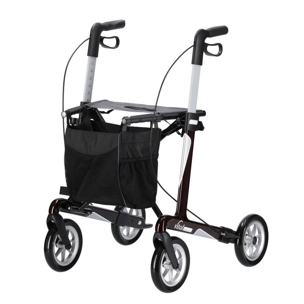 Russka Rollator Vital carbon plus 54 rubinrot