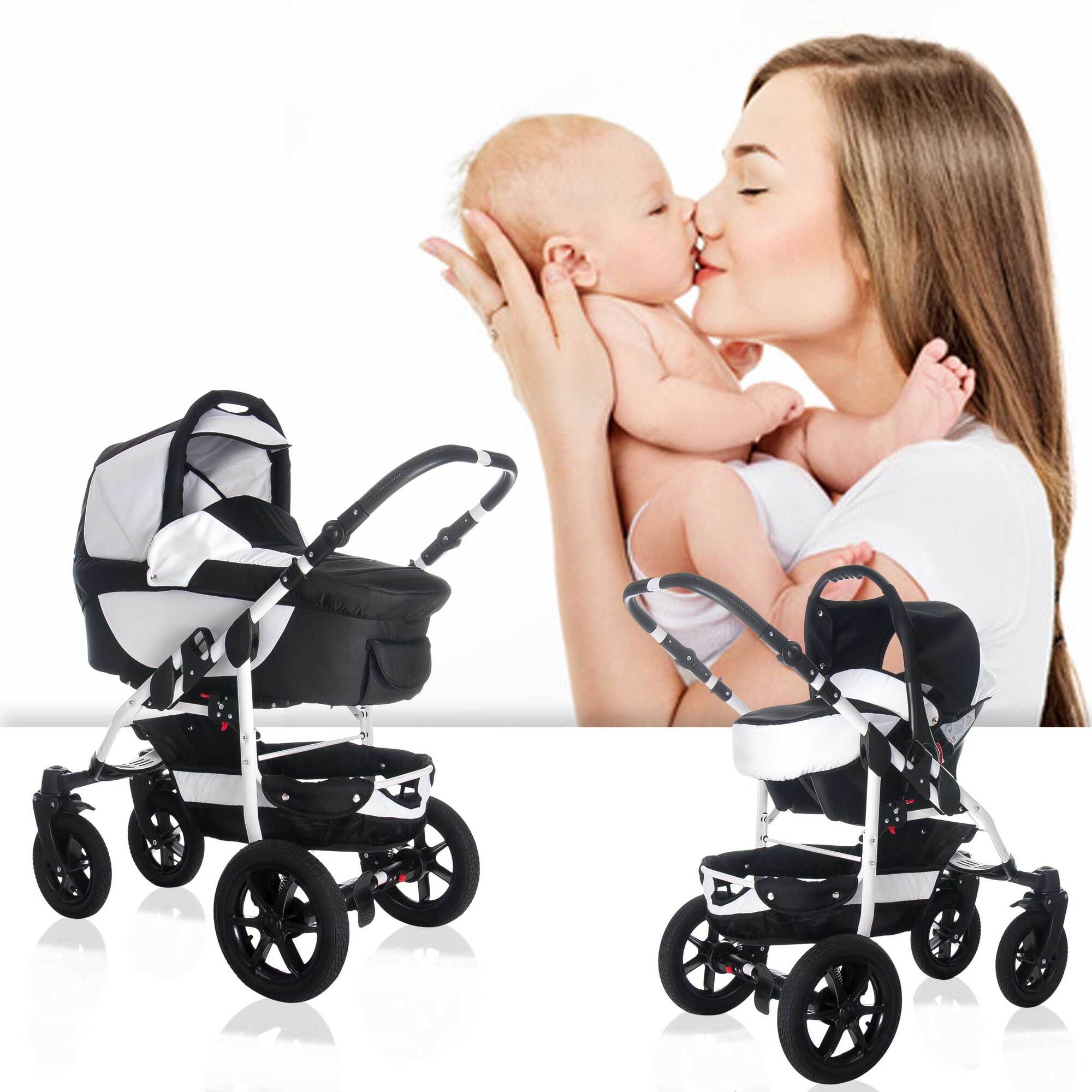 Bebebi Sidney 3 in 1 Kinderwagen Set Luftreifen, Sydney