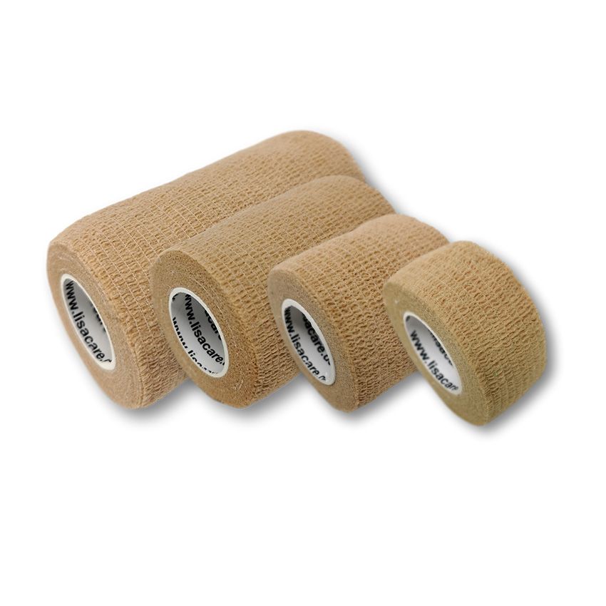 LisaCare Pflasterverband - Selbsthaftende Bandagen Beige 4 St Bandage(s)
