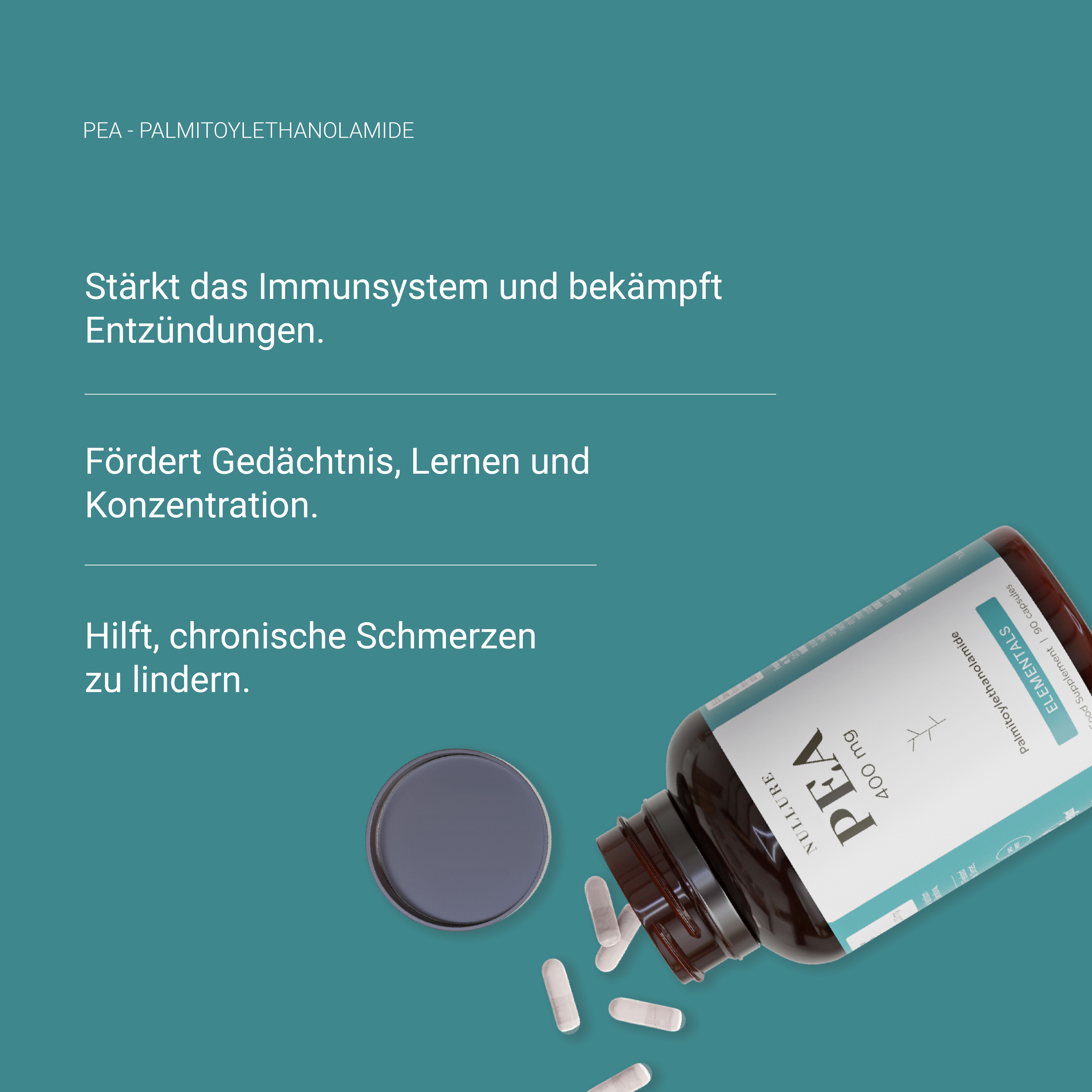 Nullure PEA - Palmitoylethanolamid - 400 mg