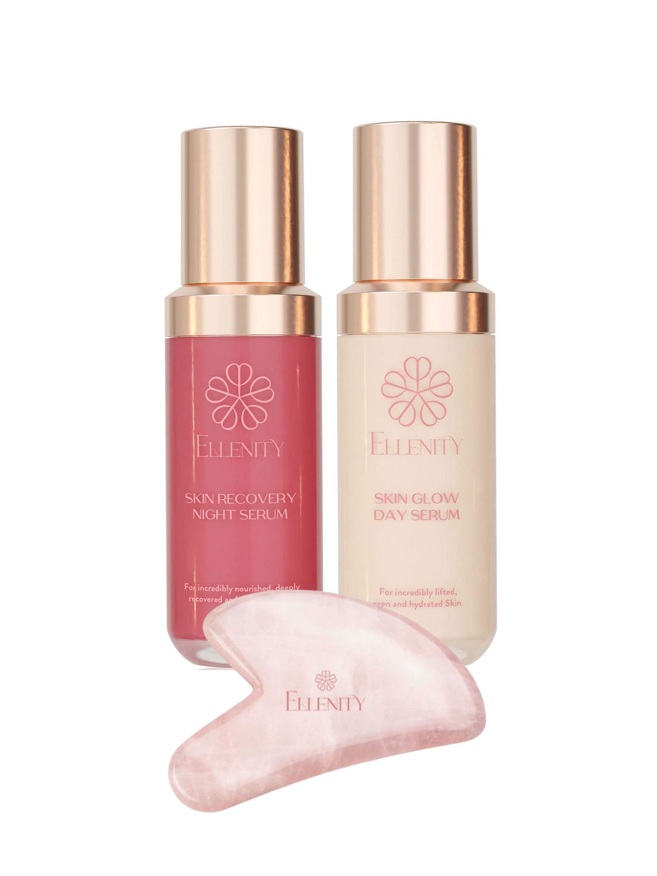 Ellenity Skin Day & Night Hyaluron Gua Sha Set 1 St