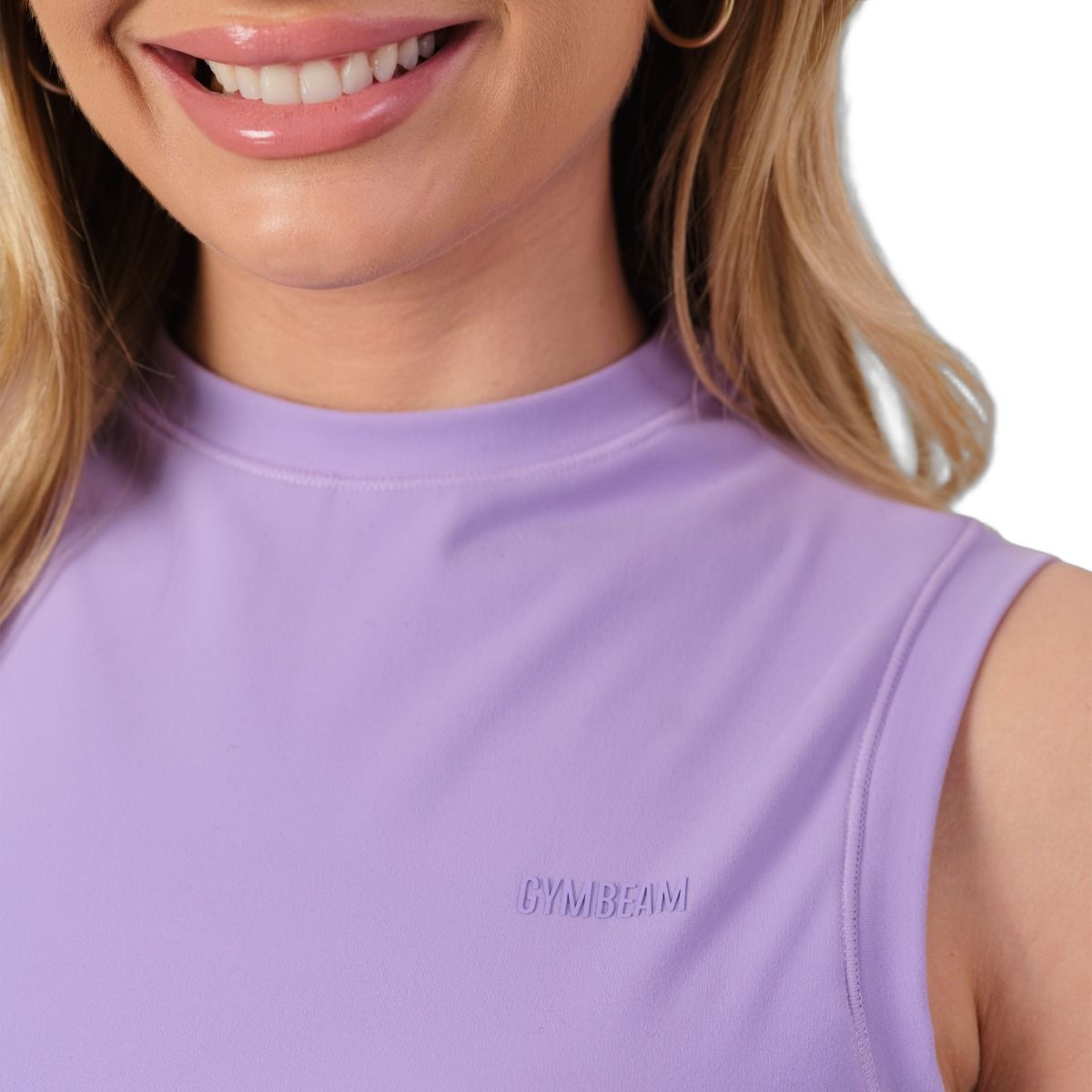 GymBeam Top Damen ärmellos mit Rollkragen, Slim Fit und integriertem BH Iris