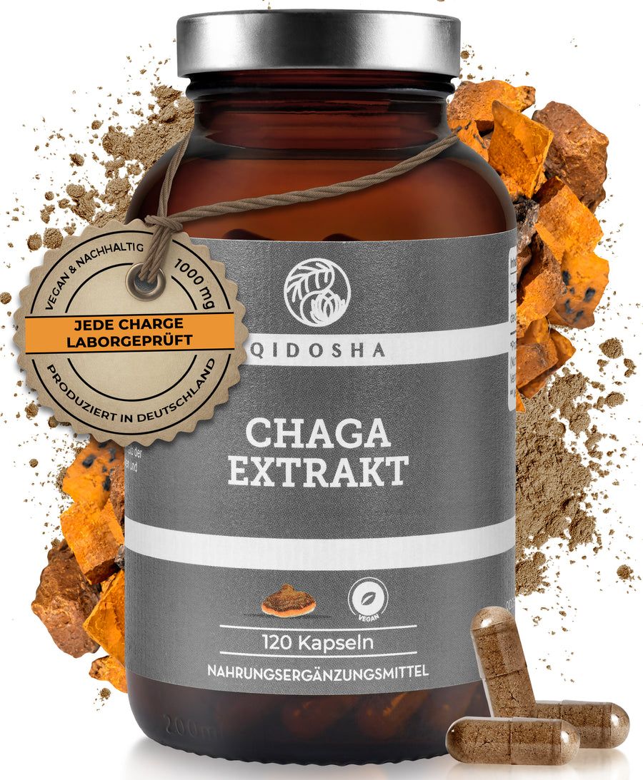 Qidosha Chaga Extrakt 72 g Kapseln