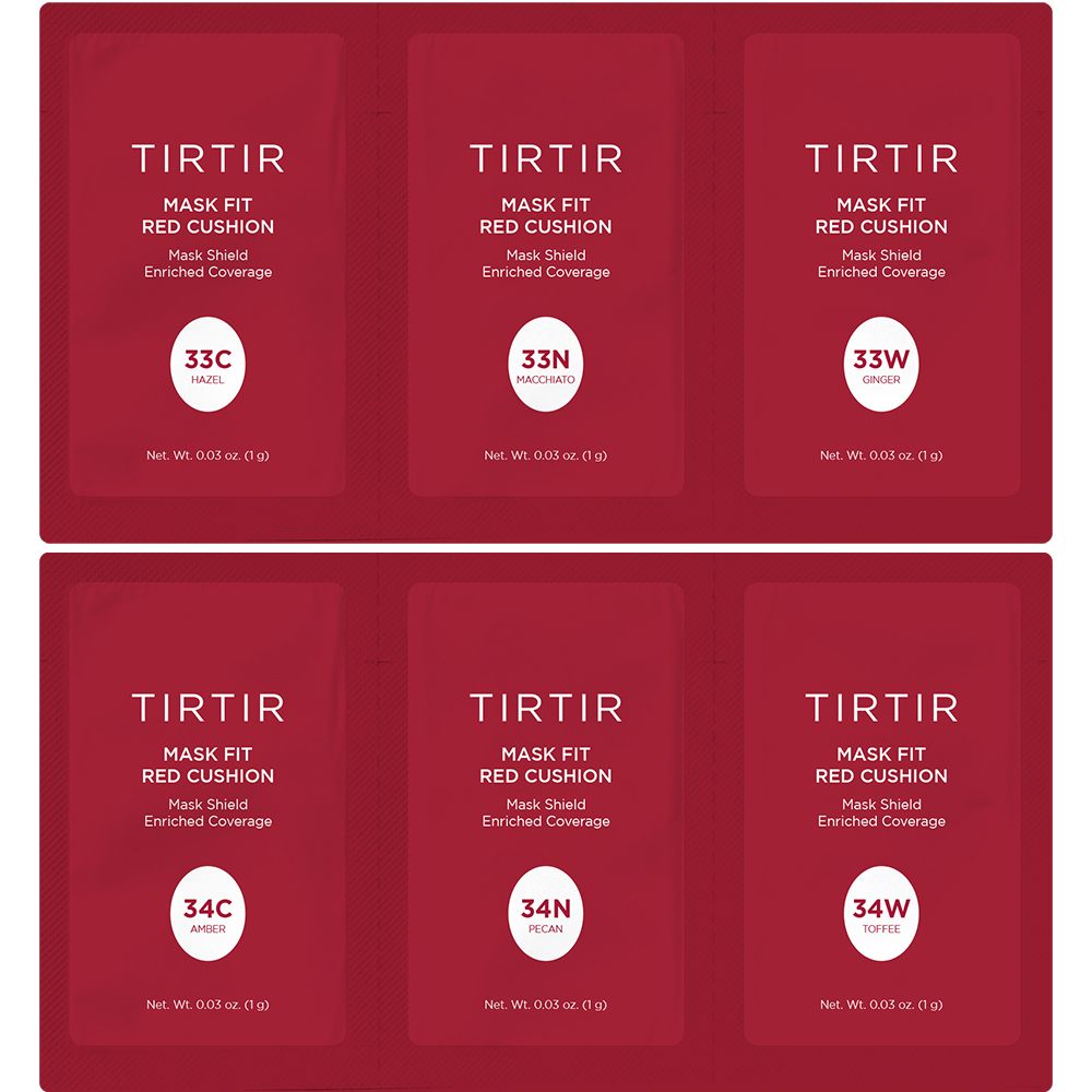 TIRTIR Mask Fit Red Cushion 6 Colors kit 33C-34W