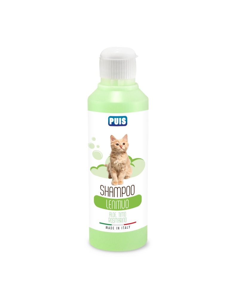 Puis Shampoo gatto lenitivo Aloe, Timo e Rosmarino