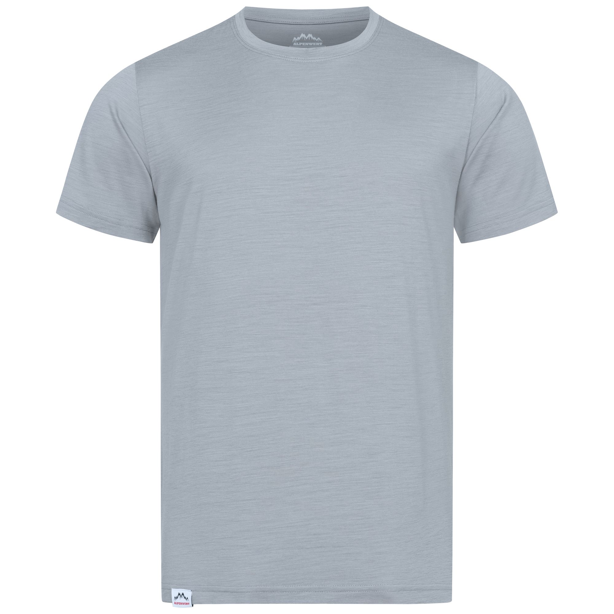 Alpenwert T-Shirt Herren Merino Grau XXL 1 St