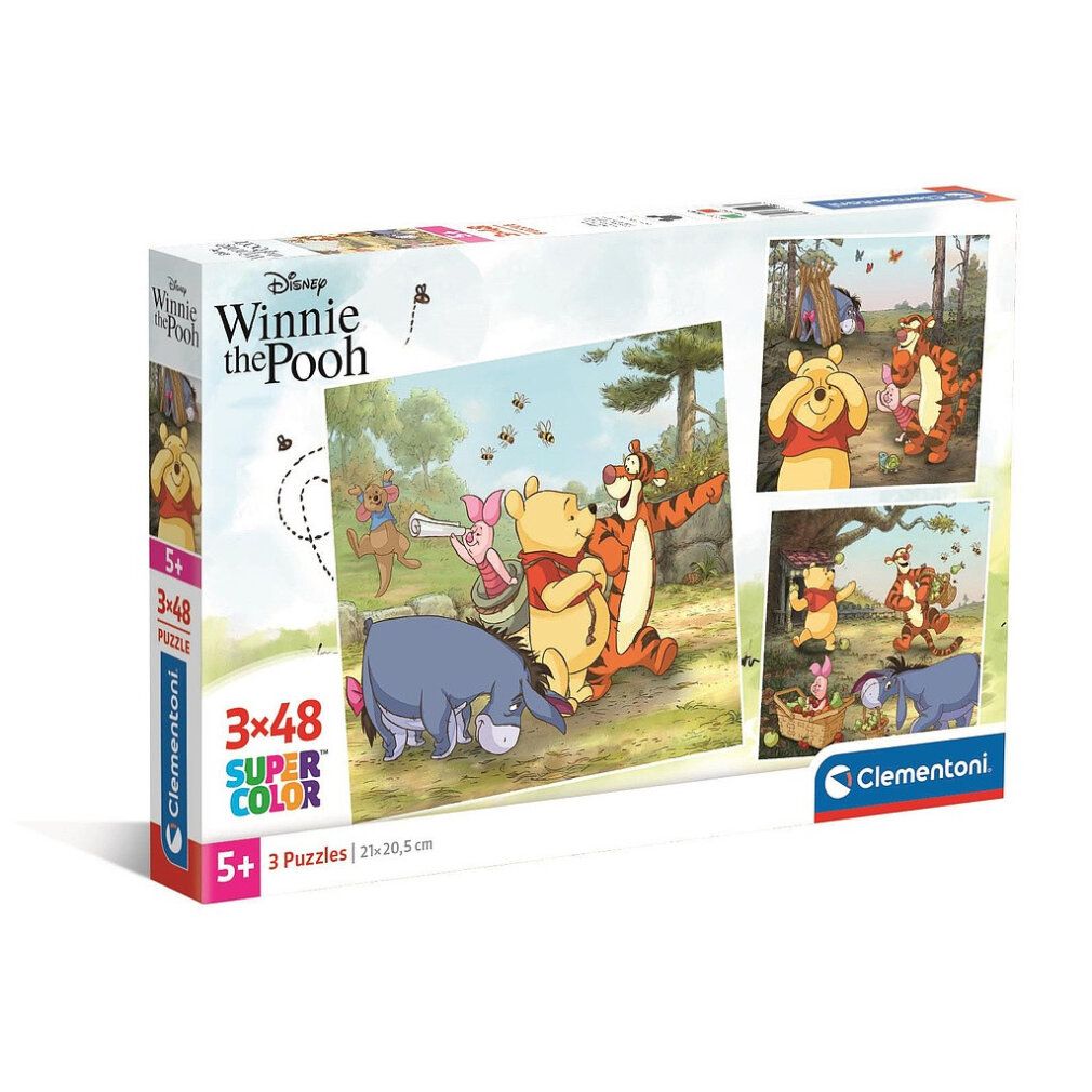 Disney Winnie Puuh 3x Puzzle Clementoni