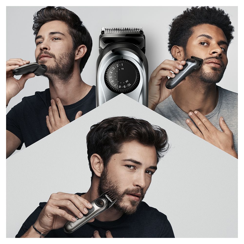 Braun - Trimmer fürs Gesicht "BeardTrimmer BT7220" in Grau