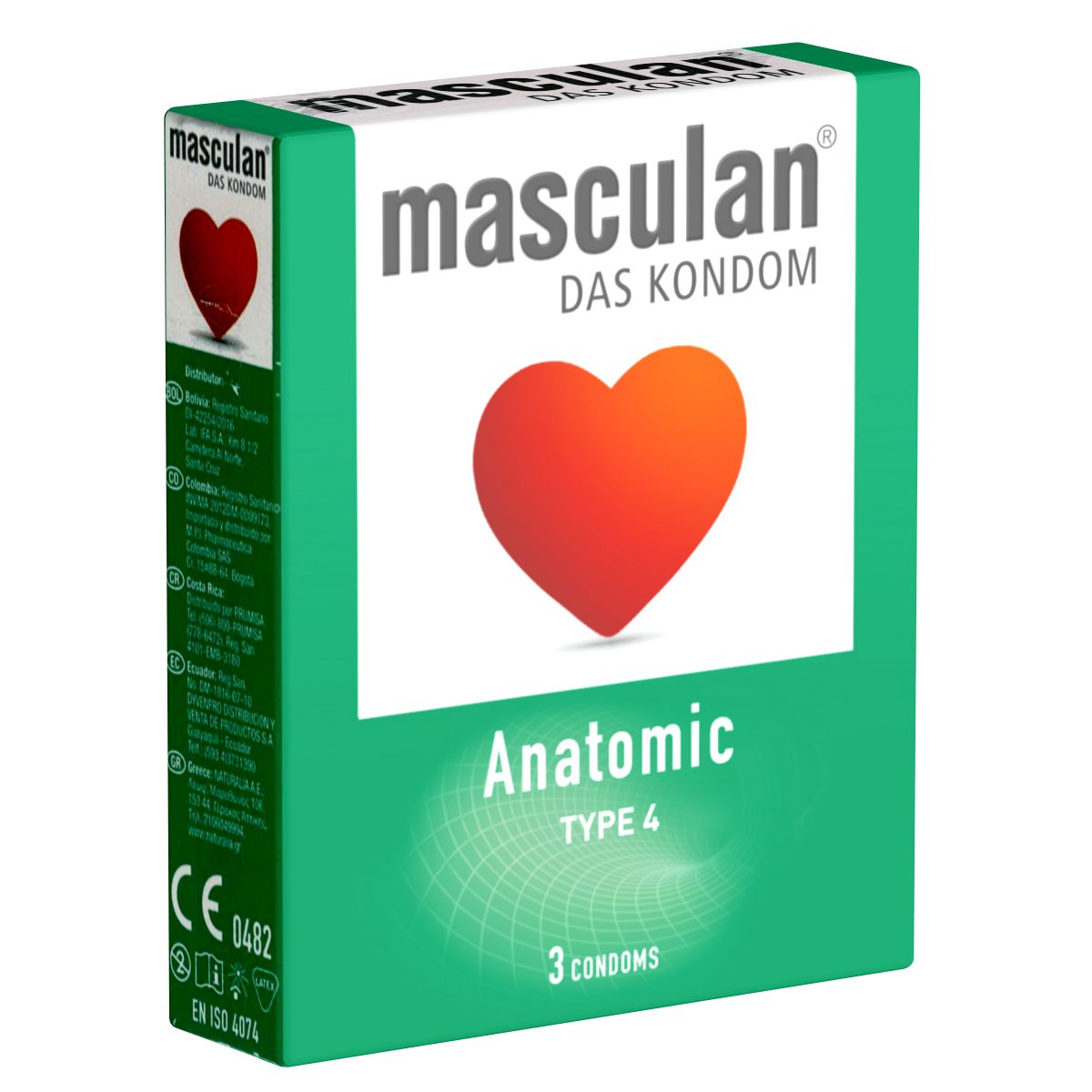 Masculan *Typ 4* (anatomic) anatomische Kondome mit enger Kranzfurche