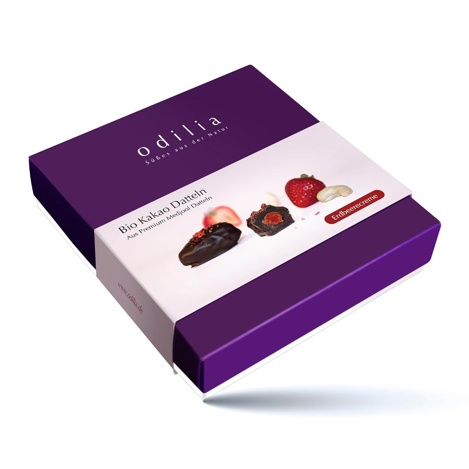 odilia Bio Kakao Datteln - Erdbeerecreme 155 g