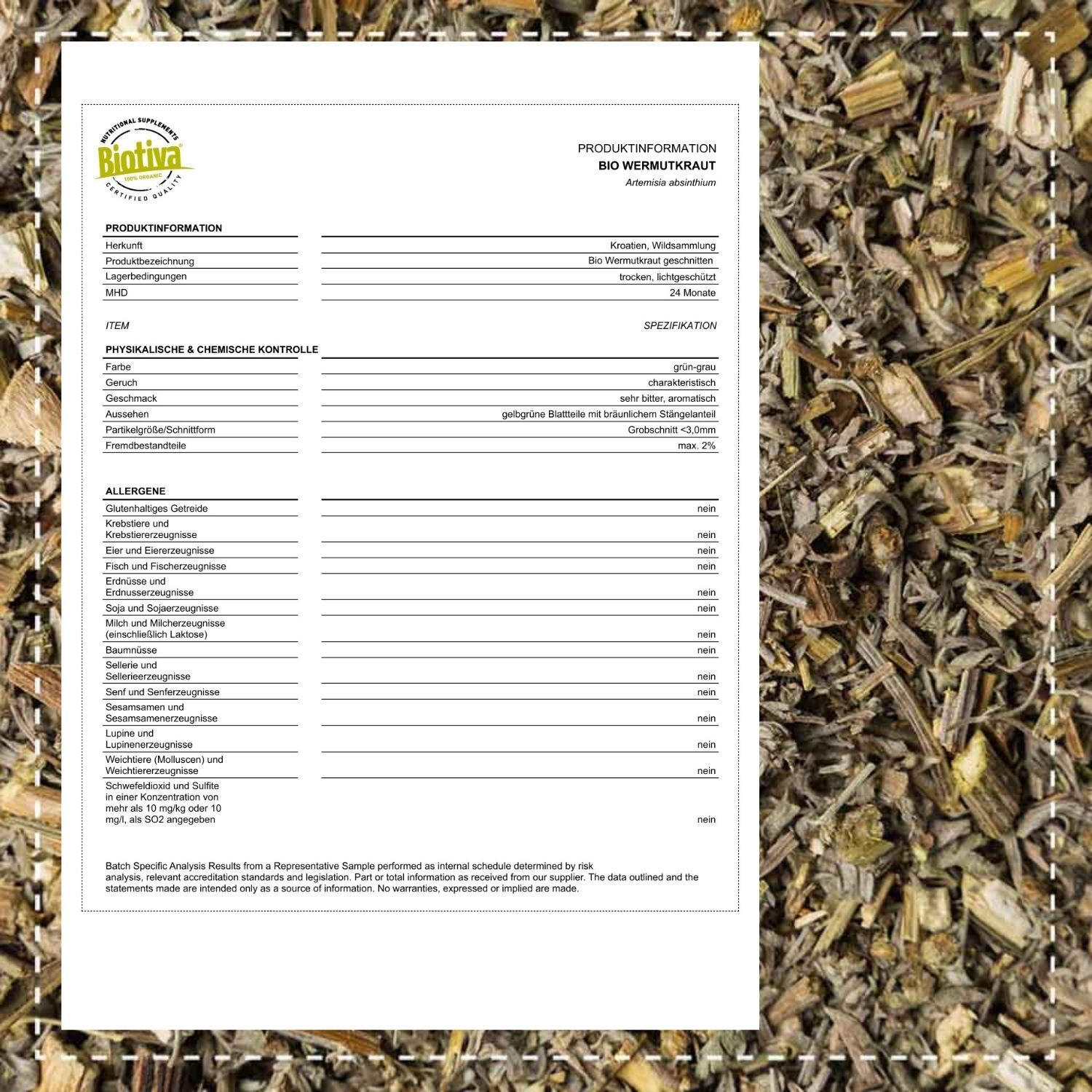 Biotiva Wermutkraut-Tee Bio