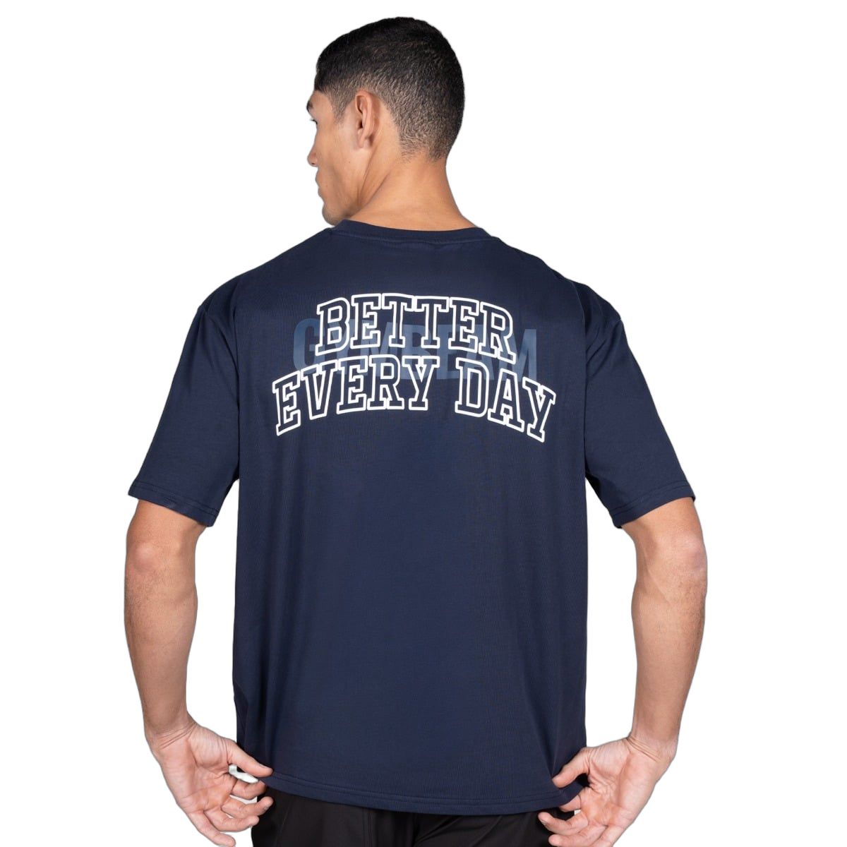 GymBeam T-Shirt Herren oversized mit Kurzarm in Midnight 1 St
