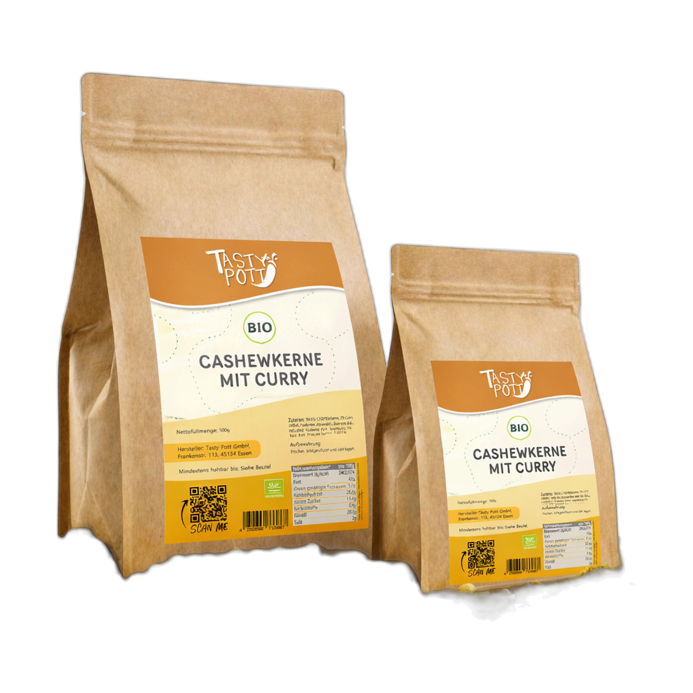 Tasty-Pott Tasty Pott Cashewkerne Curry geröstet und gesalzen 1000 g