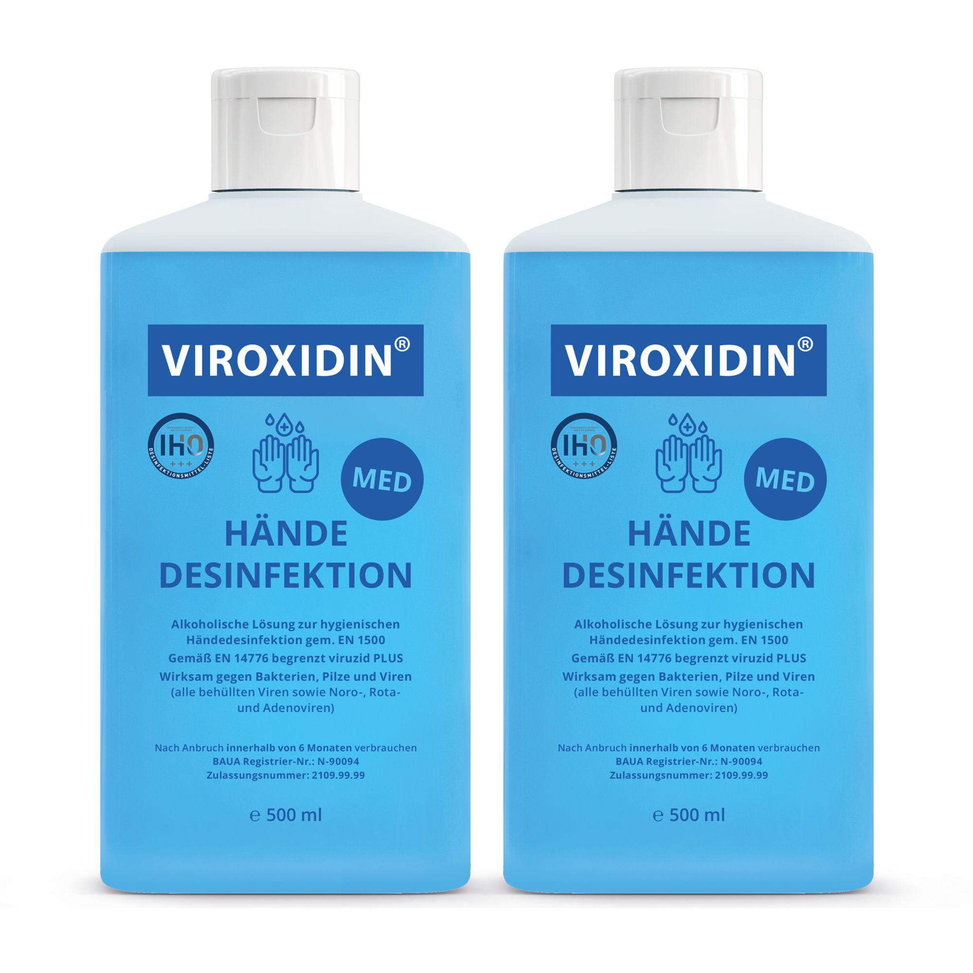 Viroxidin Med Desinfektionsmittel für Hände 1000 ml