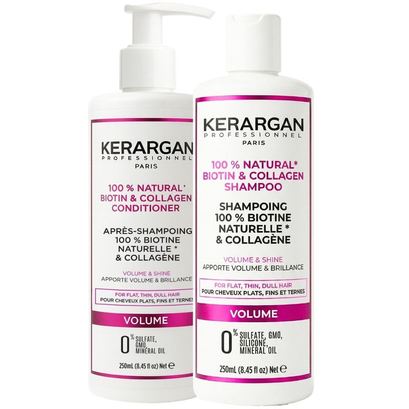 Kerargan – Volumen-Duo Shampoo & Conditioner mit Biotin Kollagen 500 ml