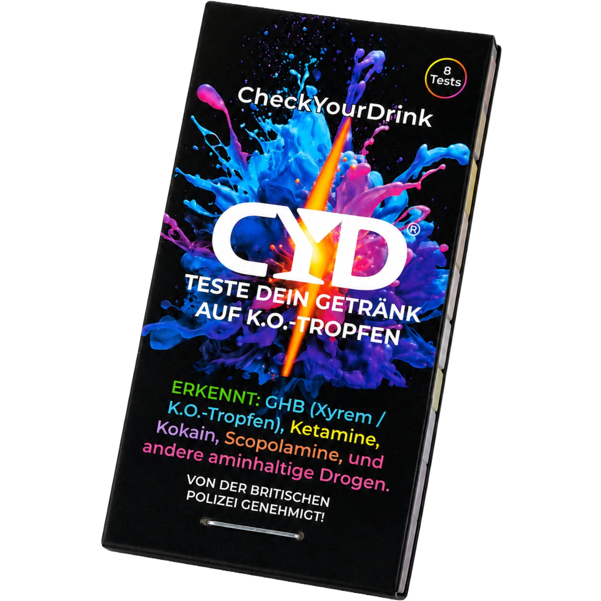 CYD® Getränketest K.O.-Tropfen Schnelltest Check Your Drink
