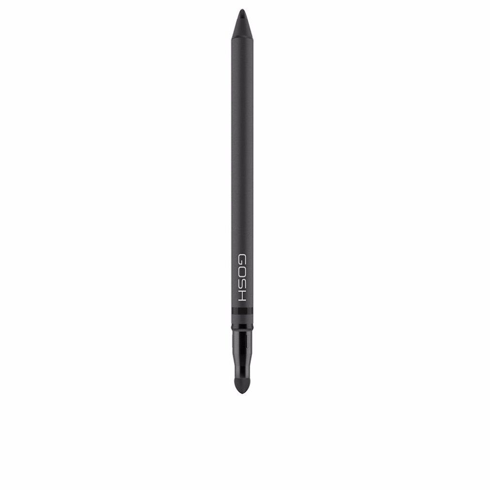 Schwarzer Gosh Infinity Eyeliner. Zylindrische Form mit spitzem Ende und Applikator. Marke GOSH sichtbar.