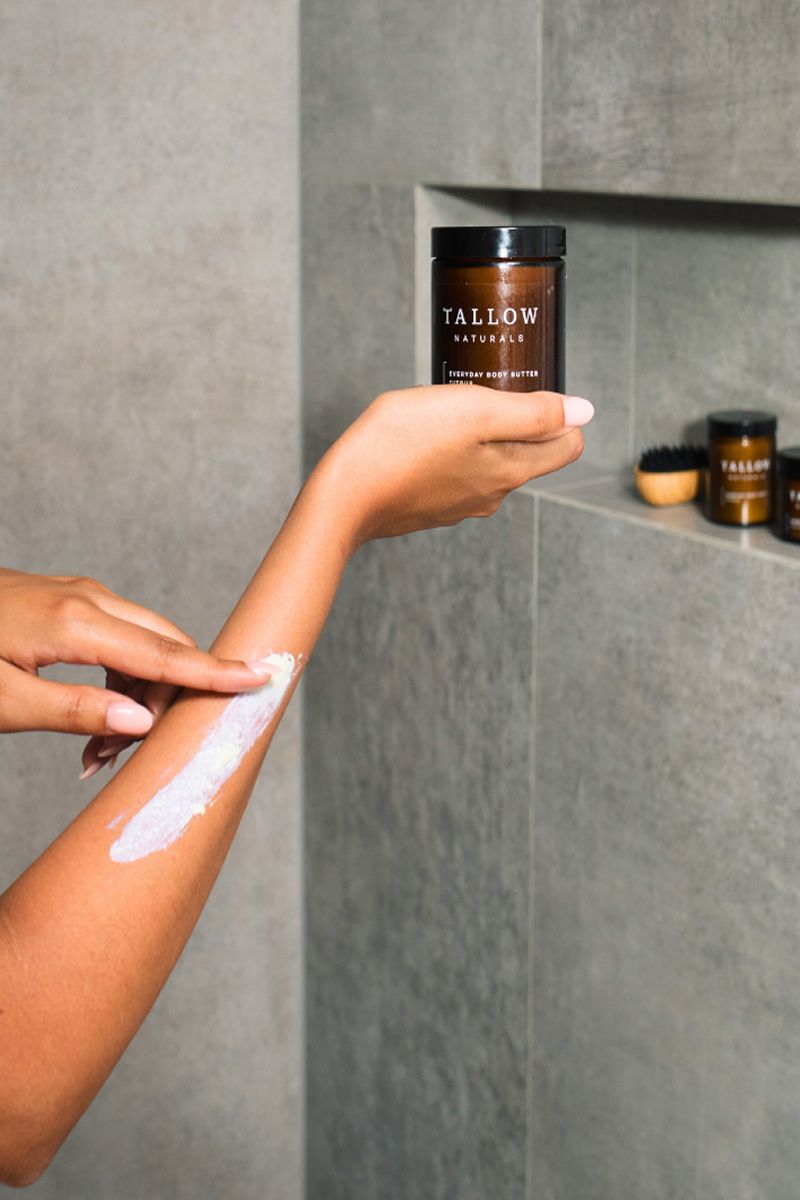 Tallow Body Butter Citrus – Körperpflege bei trockener & empfindlicher Haut – Bio Rindertalg (180ml)